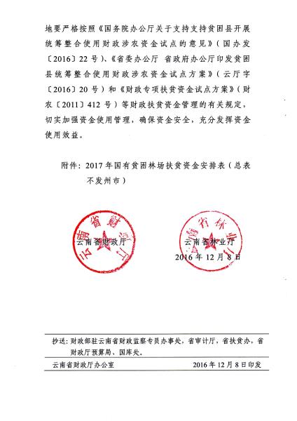 云财农（2016）252号关于提前下达2017年中央国有贫困林场扶贫资金的通知_页面_2