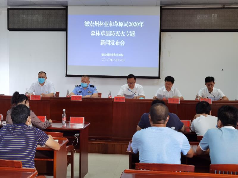 德宏州林业和草原局召开2020年森林草原防灭火专题新闻发布会1