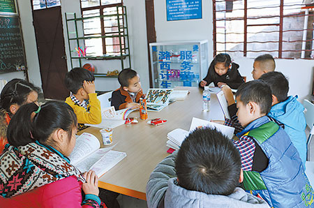 勐焕街道开展“小读者”寒假读书活动