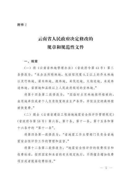 《云南省人民政府令》（第214号）-6