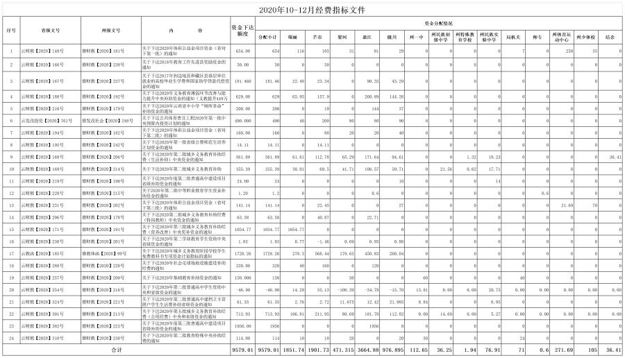 2020年10-12月经费指标文件(1)
