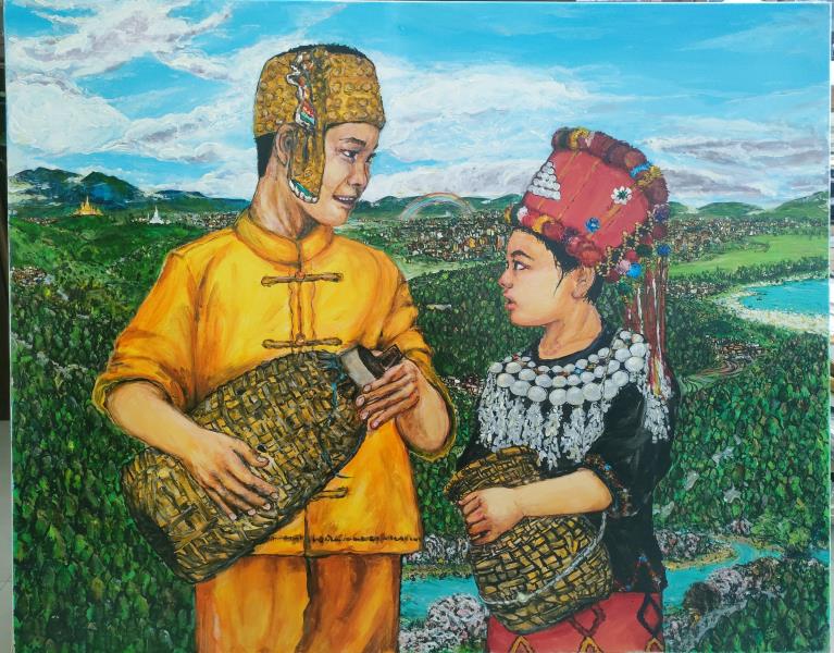 芒市三台山九年制学校 寸得宇《和谐之美》